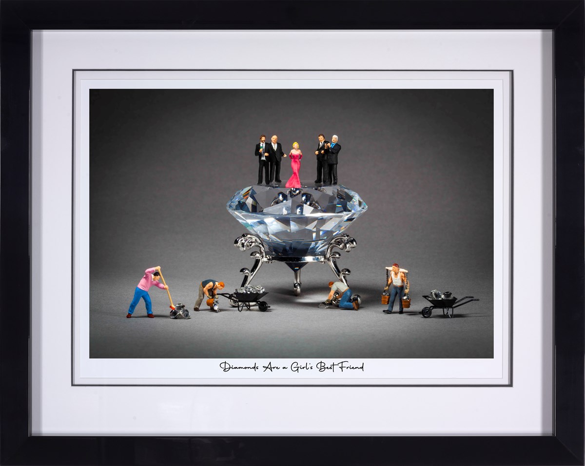 Diamonds Are A Girl's Best Friend framed image