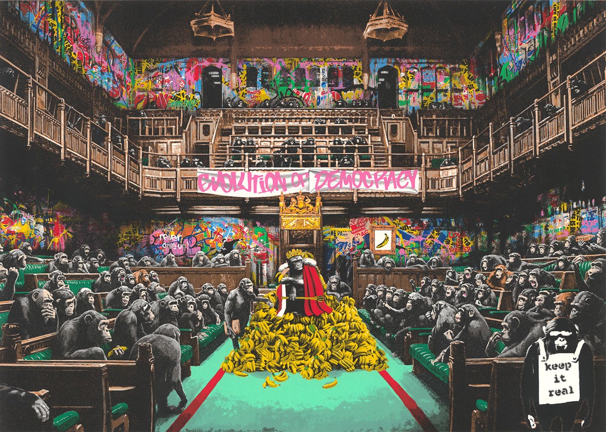 Mr. Brainwash unframed view