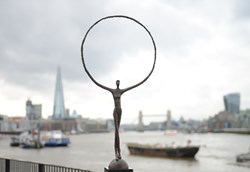 Global Juggler II by Michael Speller - Bronze Sculpture sized 17x37 inches. Available from Whitewall Galleries