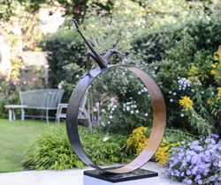 Counter Balance by Michael Speller - Bronze Sculpture sized 30x44 inches. Available from Whitewall Galleries