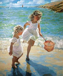 Carefree Happy Days by Sherree Valentine Daines - Canvas on Board sized 16x20 inches. Available from Whitewall Galleries