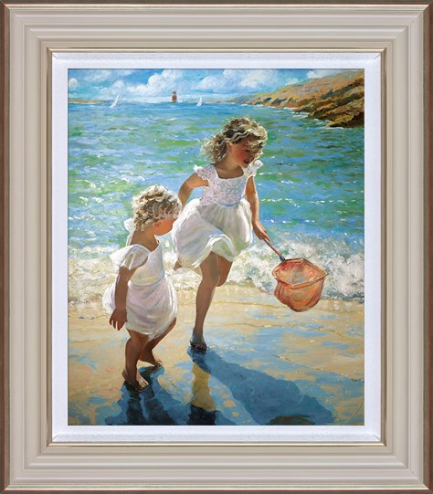 Carefree Happy Days by Sherree Valentine Daines - Framed Canvas on Board