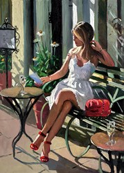 Al Fresco by Sherree Valentine Daines - Canvas on Board sized 21x30 inches. Available from Whitewall Galleries