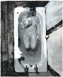 R.L in the Bath Tub by Christian Hook - Hand Finished Limited Edition on Paper sized 11x14 inches. Available from Whitewall Galleries