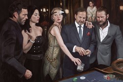 Diamond Roulette by Vincent Kamp - Stretch Canvas sized 54x36 inches. Available from Whitewall Galleries
