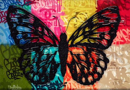 Wings of Love by Dan Pearce - Hand Embellished Mixed Media Edition
