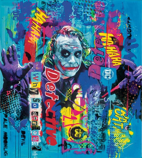 Why So Serious by Zinsky - Glazed Paper on Board